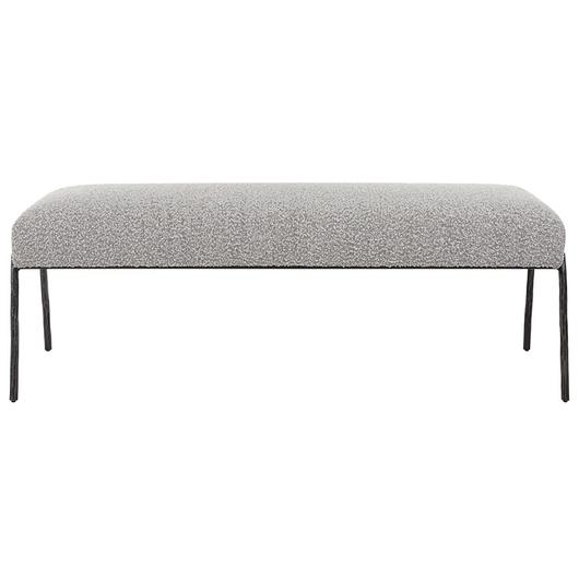 Jacobsen Modern Gray Bench by Uttermost