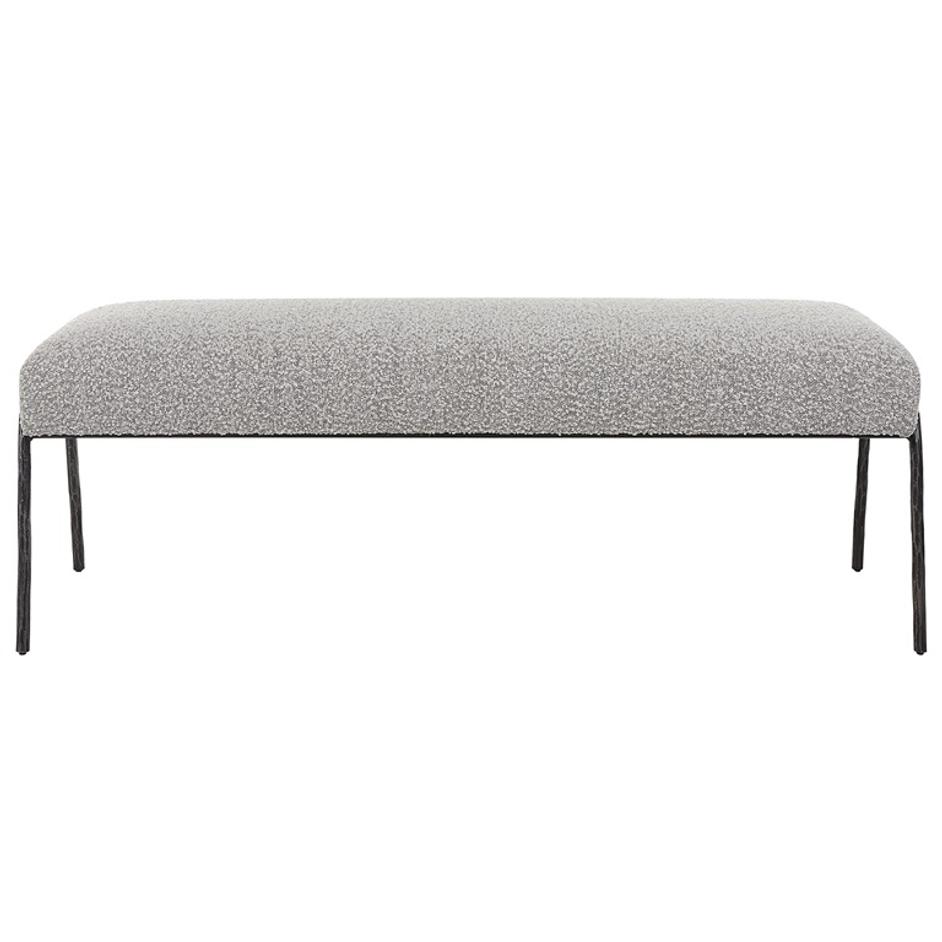 Jacobsen Modern Gray Bench by Uttermost