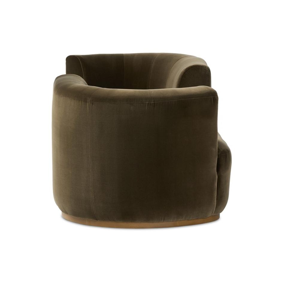 Deandra Tete A Tete Chaise - Surrey Olive by Four Hands