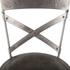 Industrial Loft Antique Nickel Hammered Iron Bar Chair by Home Trends & Design