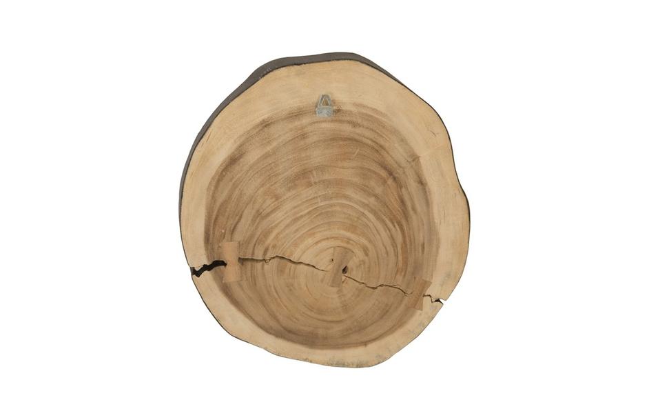 Wisp Wall Tile, Chamcha Wood, Silver Leaf on Black by PHILLIPS COLLECTION