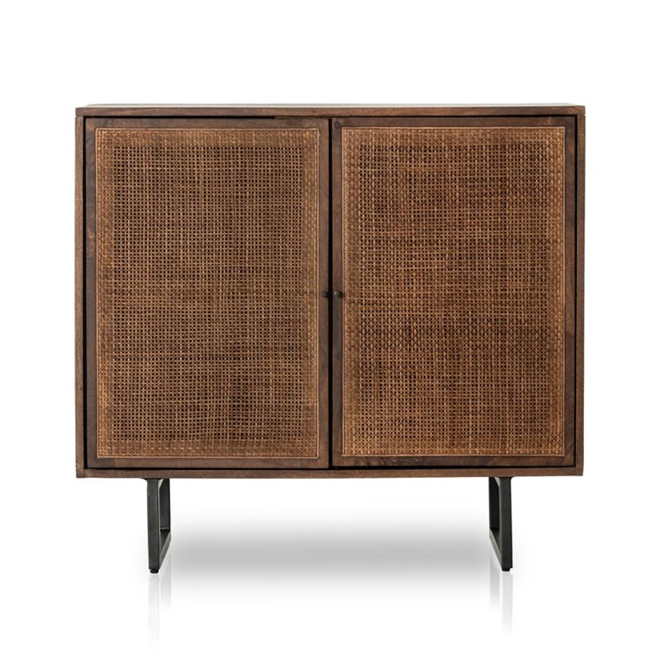 Carmel Small Cabinet In Brown Wash by FOUR HANDS