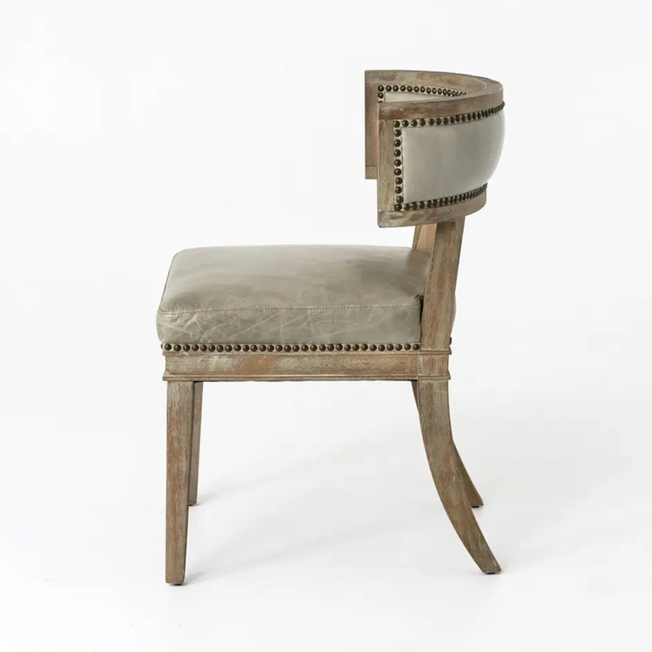 Ethan Dining Chair-Light Grey by FOUR HANDS