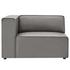 Hobbes Vegan Leather Sofa And Armchair Set In Gray by Modway Furniture