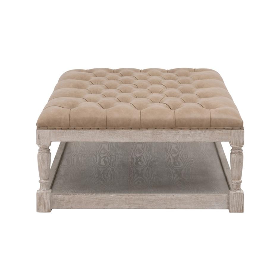 Townsend Tufted Upholstered Rectangle Coffee Table by Essentials For Living
