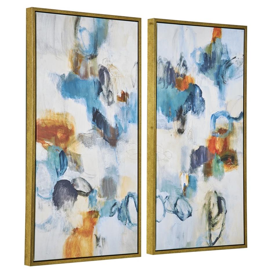 Casual Moments Framed Abstract Art, Set/2 by Uttermost