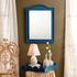 Hilltop Raffia Arch Wall Mirror, Indigo by Jamie Young