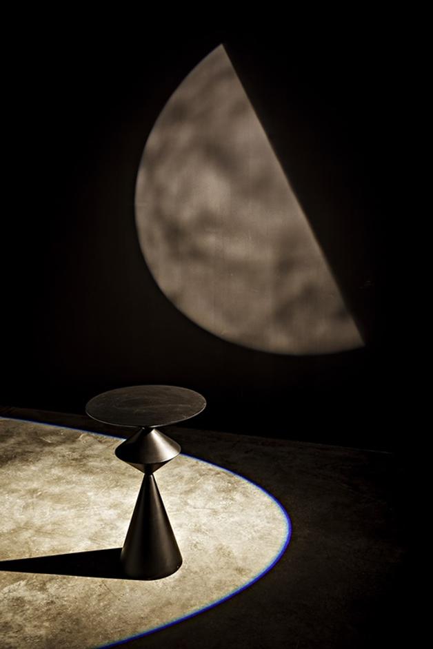 Zasa Side Table, Black Steel by Noir Furniture