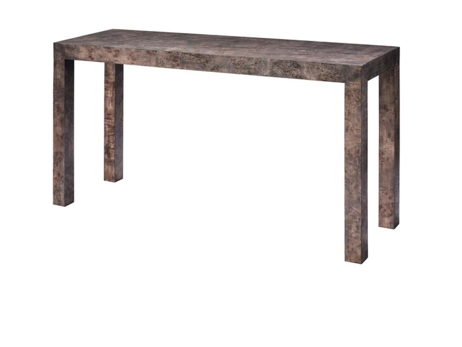 Archer Burl Wood Console, Grey by Jamie Young