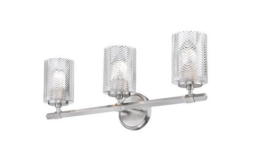 Dover Street 3 Light Vanity in Brushed Nickel Finish by Z-Lite