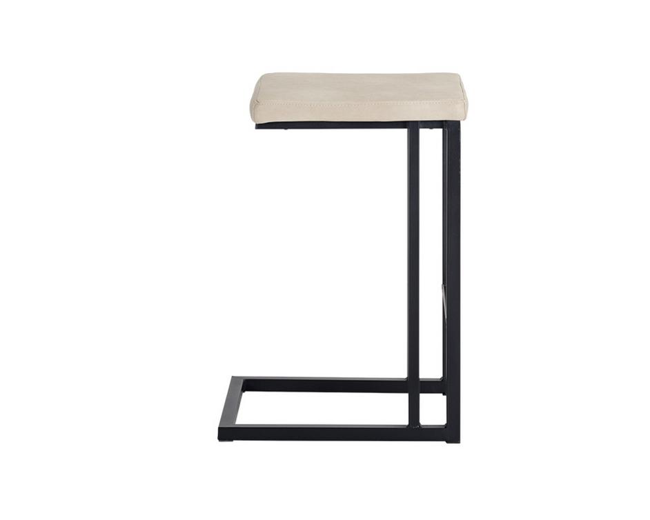 Boone Counter Stool - Black - Bravo Cream by Sunpan