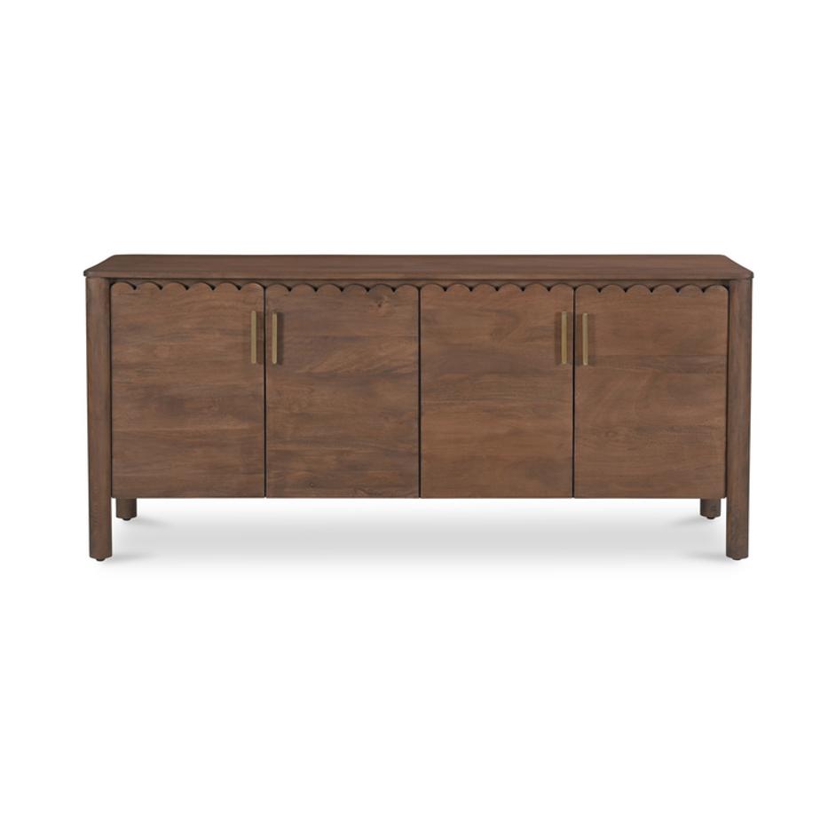 Wiley 4 Door Sideboard Vintage Brown by Moes Home