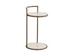 PARGA END TABLE - RUSTIC BRONZE - TRAVERTINE LOOK by Sunpan
