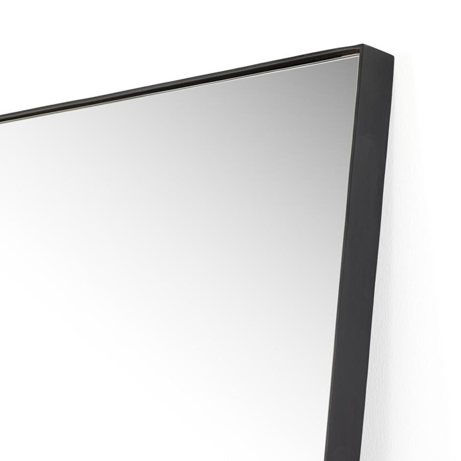 Georgina Rectangle Floor Mirror In Mtt Blk by FOUR HANDS