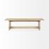 Aida 18H Light Brown Wood Dining Bench by Mercana