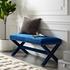 Espey Performance Velvet Bench In Navy by Modway Furniture