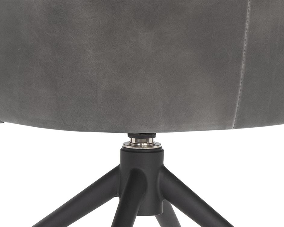 Bretta Swivel Dining Chair - Overcast Grey by Sunpan
