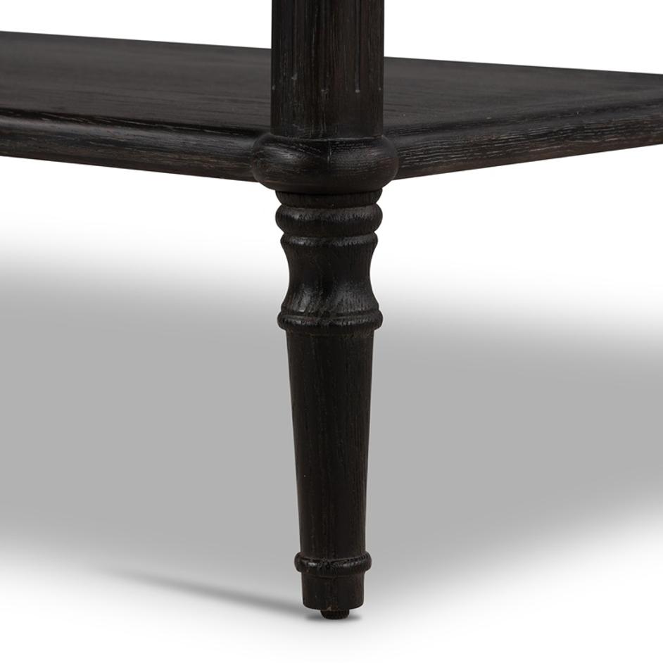 Toulouse Nightstand In Distressed Black by FOUR HANDS