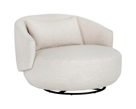 WALSH SWIVEL LOUNGE CHAIR - EFFIE LINEN by Sunpan
