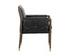 MAUTI DINING ARMCHAIR - DISTRESSED BROWN - CORTINA BLACK LEATHER by Sunpan