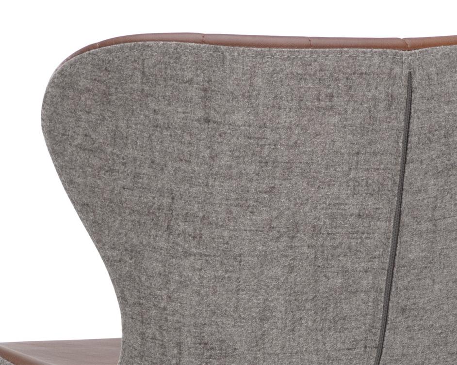 ARABELLA COUNTER STOOL - BRAVO COGNAC / NOVEMBER GREY by Sunpan