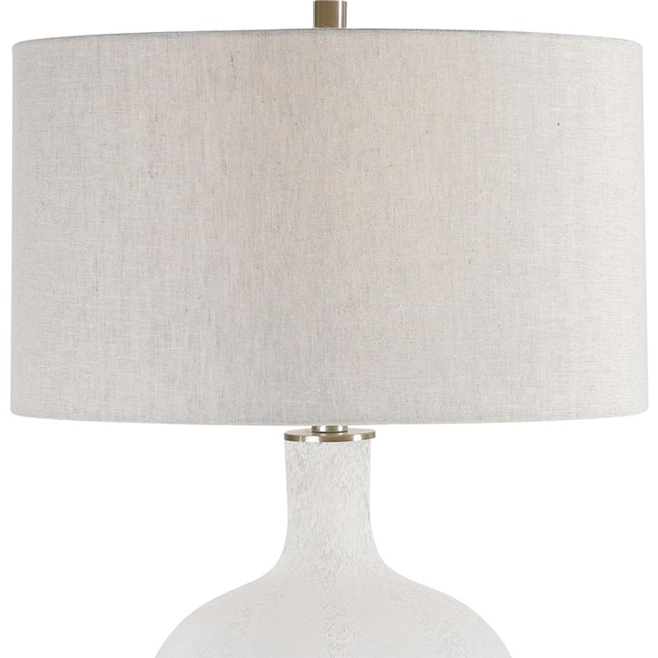Whiteout Mottled Glass Table Lamp by Uttermost