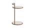 PARGA END TABLE - RUSTIC BRONZE - TRAVERTINE LOOK by Sunpan