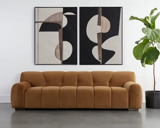 ROMY SOFA - MEG GOLD by Sunpan