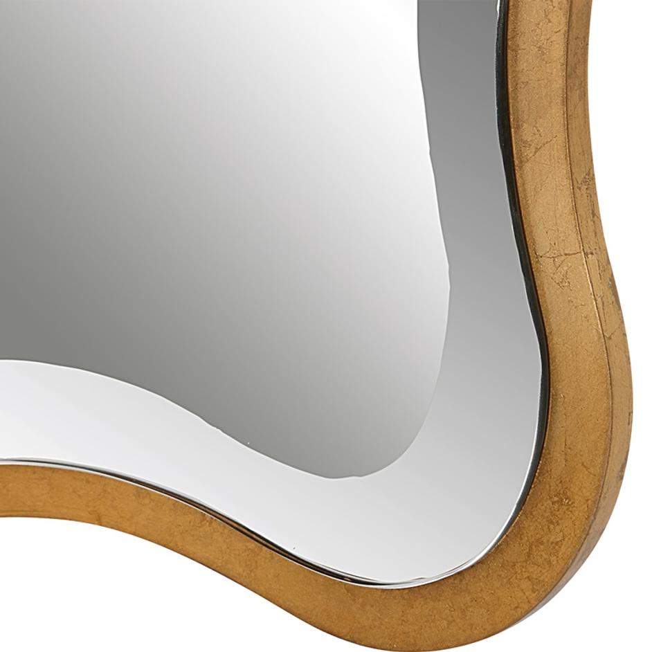 Aneta Gold Scalloped Mirror by Uttermost