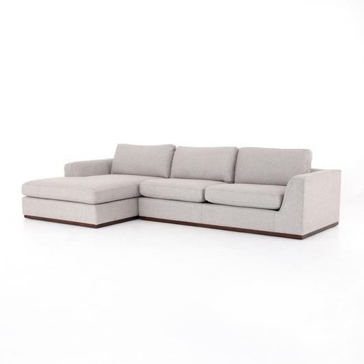 Colt 2 Pc Sectional Laf Chaise in Aldred Silver by FOUR HANDS