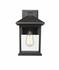 Portland 1 Light Outdoor Wall Light in Black Finish by Z-Lite