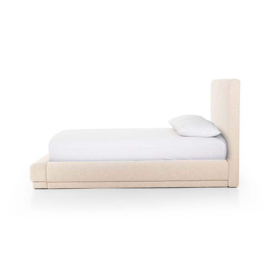 Martina Bed in Queen Size with Bergamo Parchment Finish by FOUR HANDS