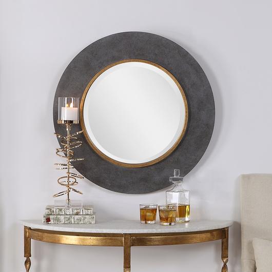 Saul Round Mirror by Uttermost