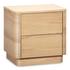 Round Off Tall Nightstand Natural Oak by Moes Home
