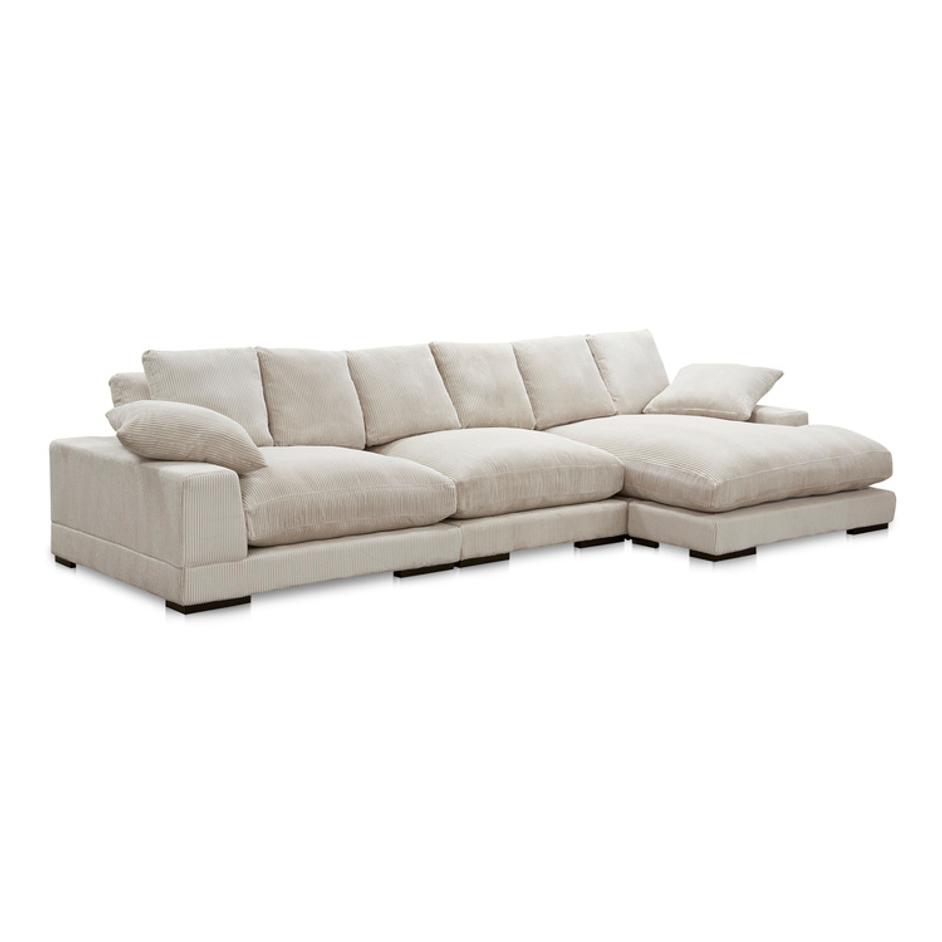 Plunge Large Sectional Cappuccino by Moes Home