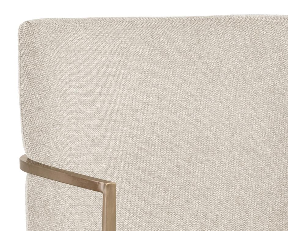 Rayla Dining Armchair - Belfast Oatmeal by Sunpan