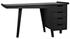Kennedy Sungkai/Mindi Veneer Desk in Charcoal Black by Noir Furniture
