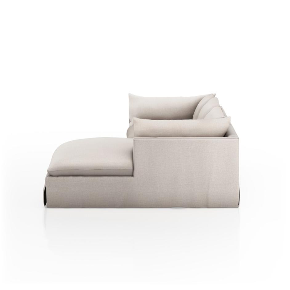 Habitat 2Pc Raf Sectional In 115'' In Moon by FOUR HANDS