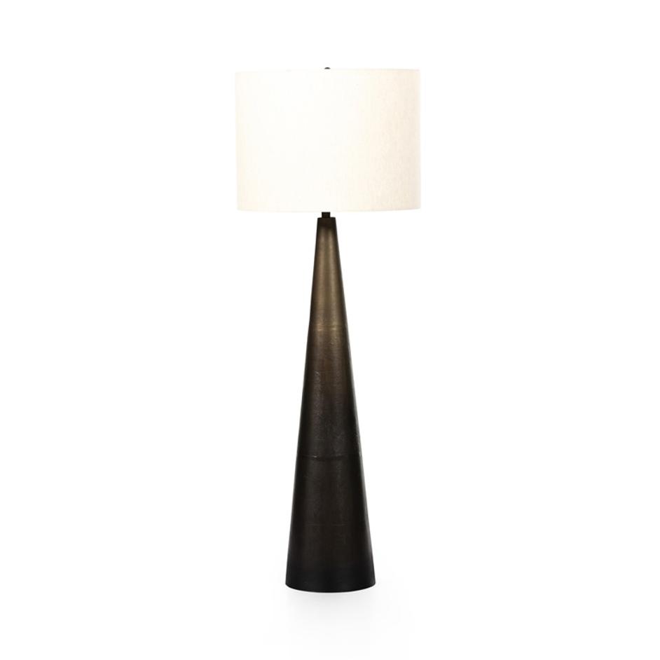 Nour Floor Lamp In Ombre Stainless Steel by FOUR HANDS