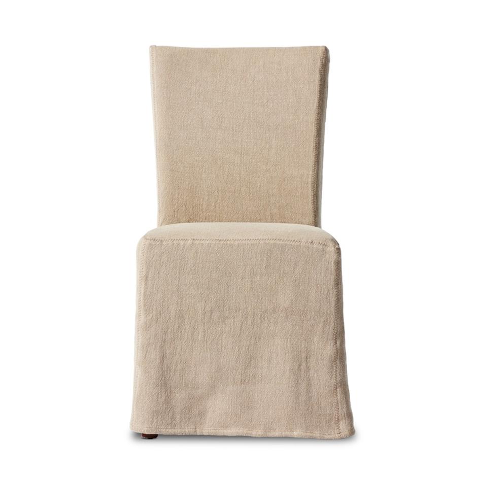 Vista Slipcovered Din Chr In Brdw Canvas by FOUR HANDS