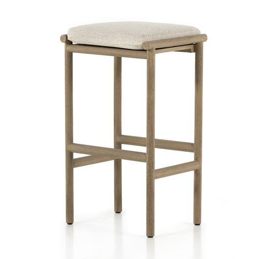 Kyla Outdoor Stool In Brown/Sand In Bar by FOUR HANDS
