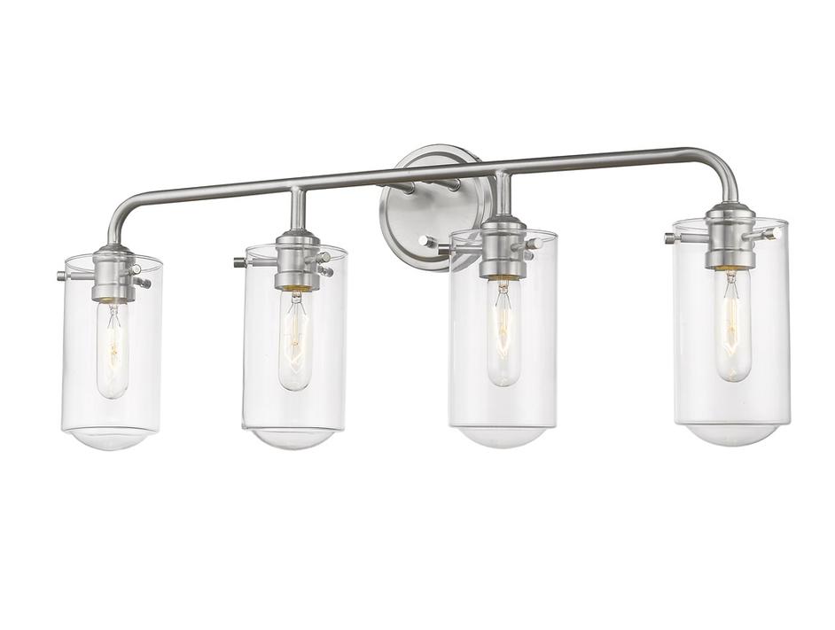 Delaney 4 Light Vanity in Brushed Nickel Finish by Z-Lite
