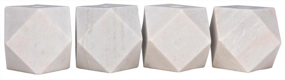 Polyhedron Decorative Candle Holder, Set of 4 by Noir Furniture