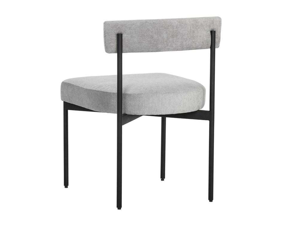 Seneca Dining Chair - Black - Polo Club Stone by Sunpan
