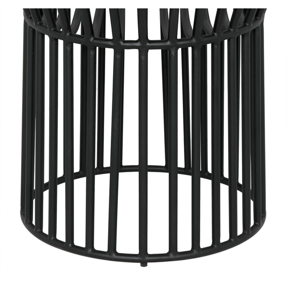 Ellsworths Industrial Steel Chair in Matte Black by Noir Furniture