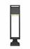 Barwick 1 Light Outdoor Pier Mounted Fixture in Black Finish by Z-Lite
