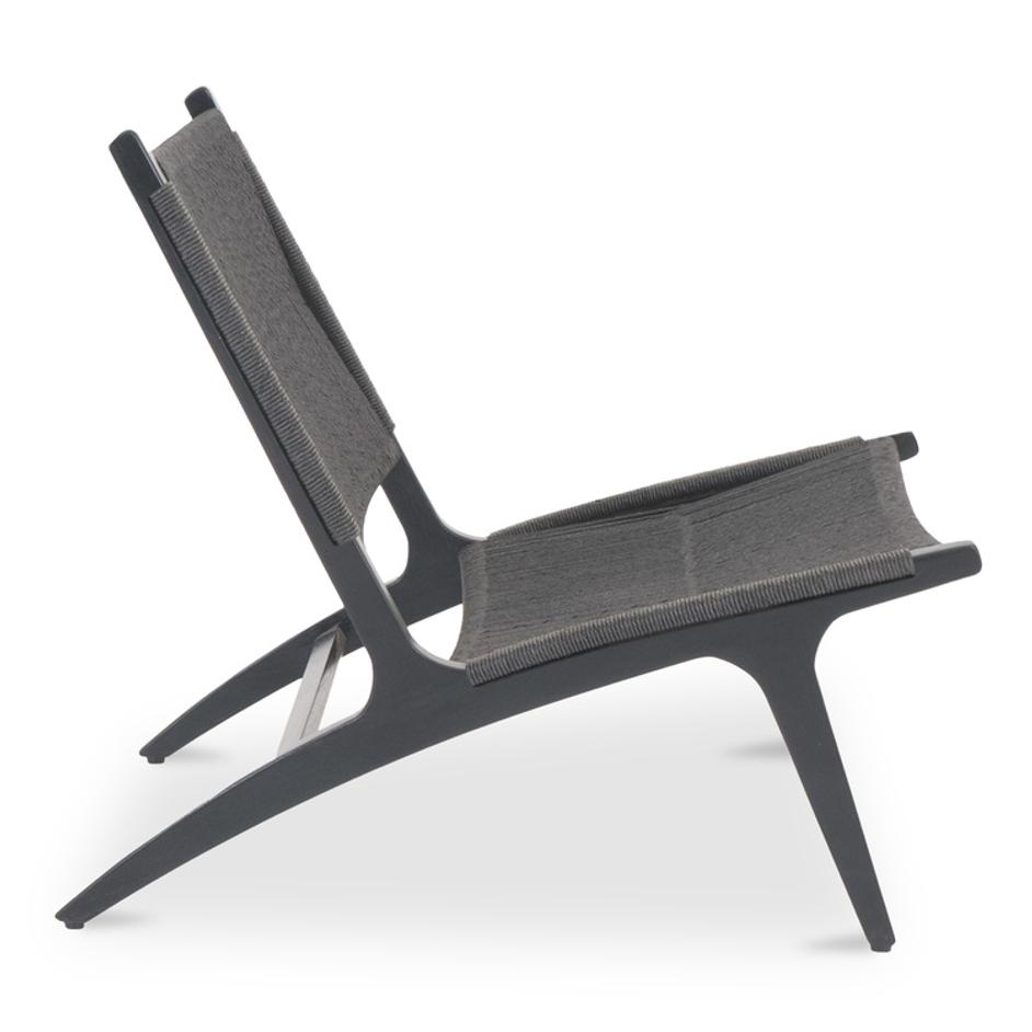 Palma Outdoor Lounge Chair Black by Moes Home