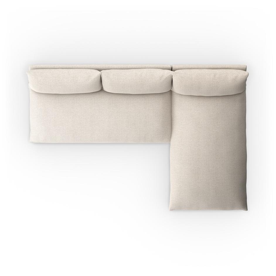 Grant Outdoor 2 Pc Sectional In Faye Sand by FOUR HANDS