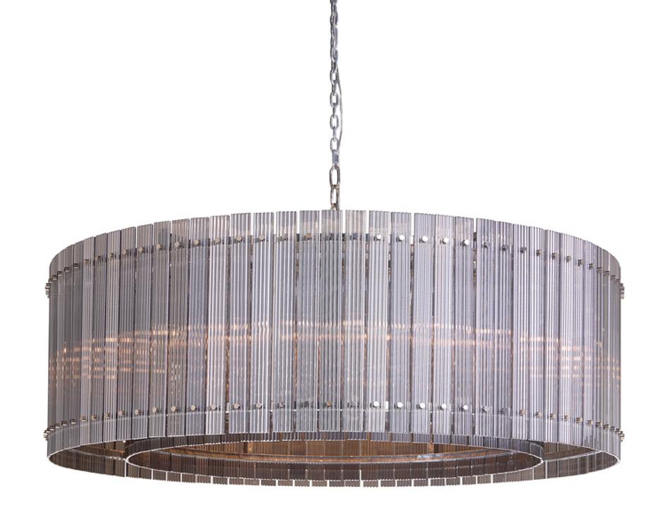 KORE CHANDELIER - LARGE - NICKEL - SMOKE GREY by Sunpan