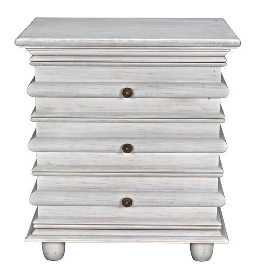 Ascona Side Table, White Wash by Noir Furniture